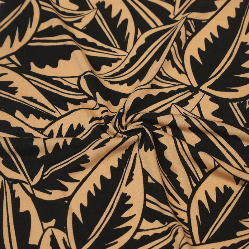 Printed lyocell jersey fabric