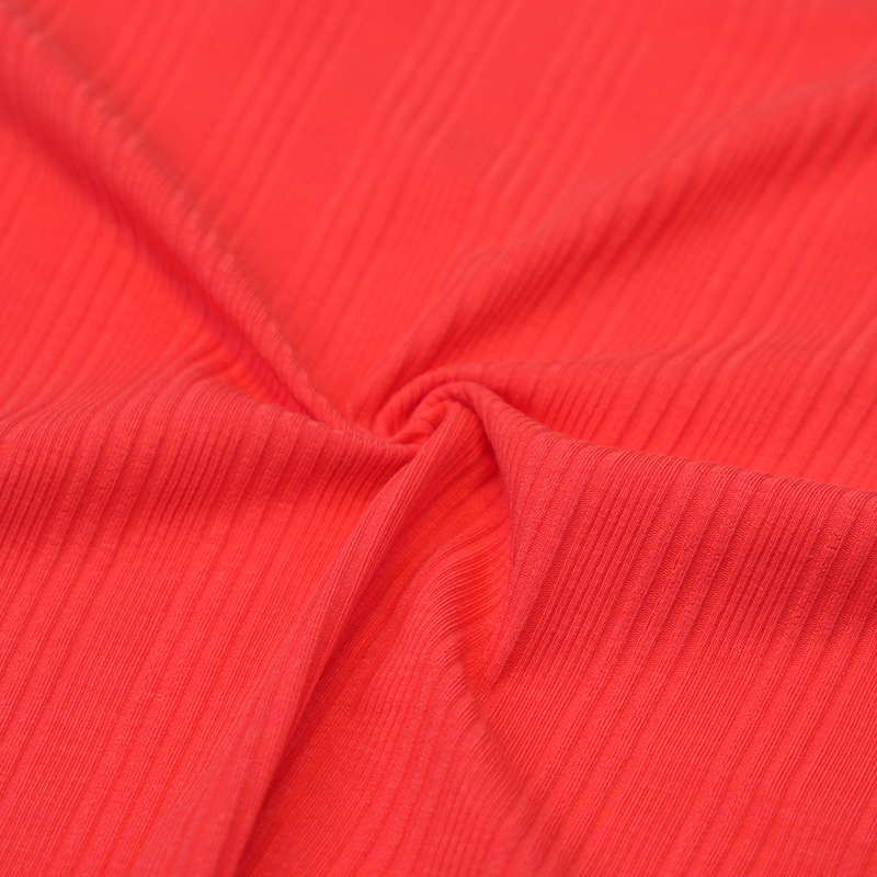 Cotton/modal stretch rib fabric