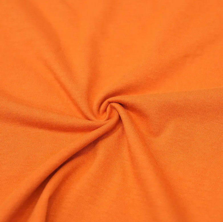 How can this Bamboo Viscose/organic cotton jersey T-shirt fabric maintain its shape and quality during long-term use?