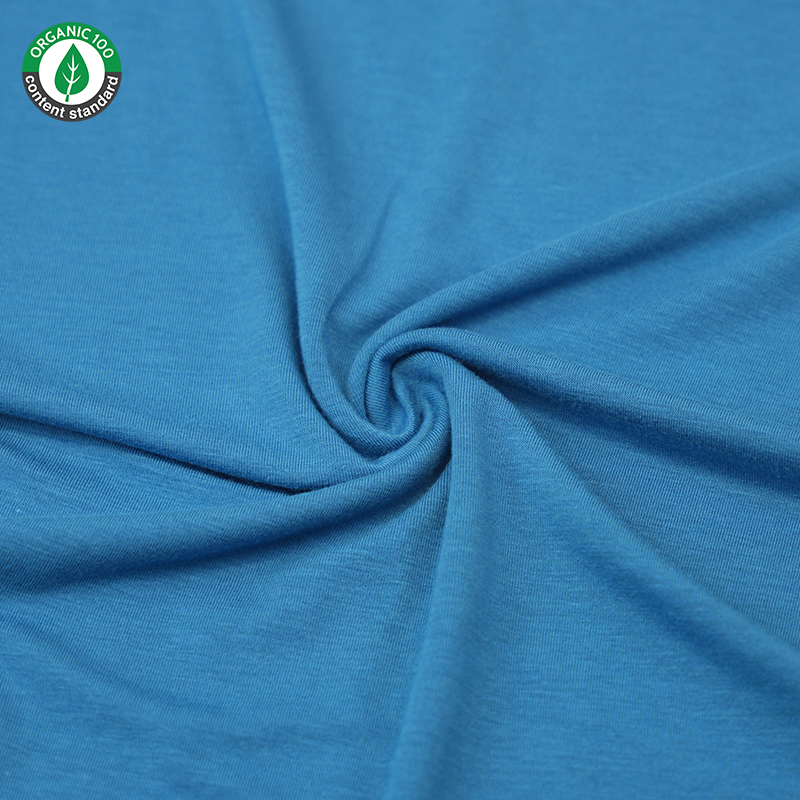 Organic bamboo/cotton stretch jersey fabric