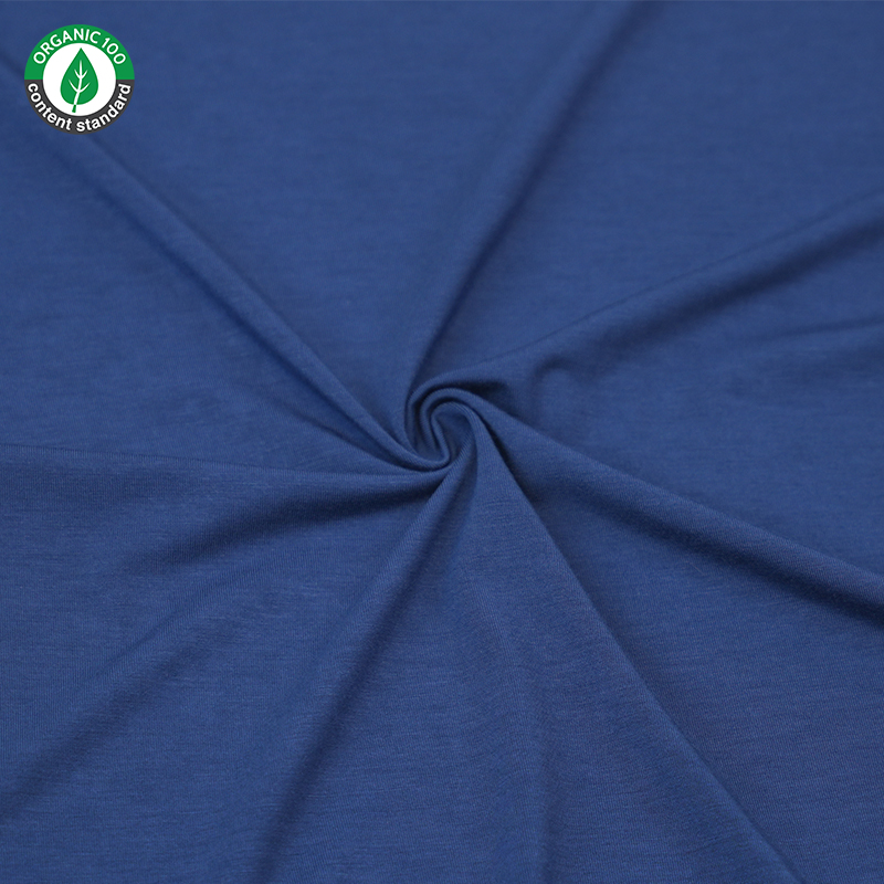 Tight-knitting organic bamboo spandex jersey fabric