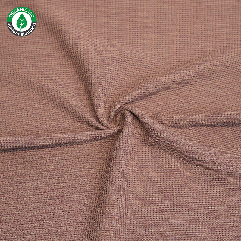 Bamboo/polyester stretch waffle